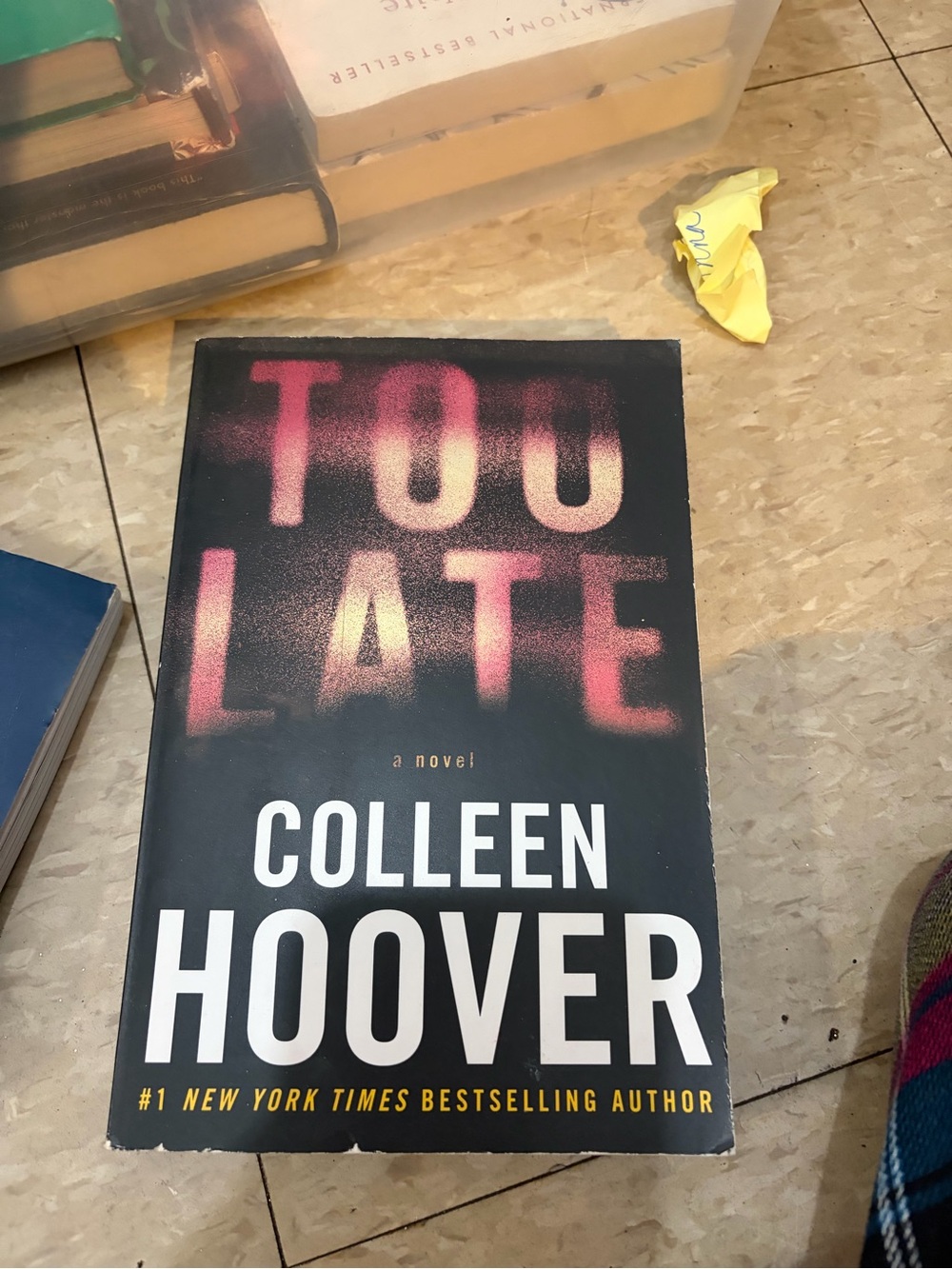 Too Late — Black and Pink Novel